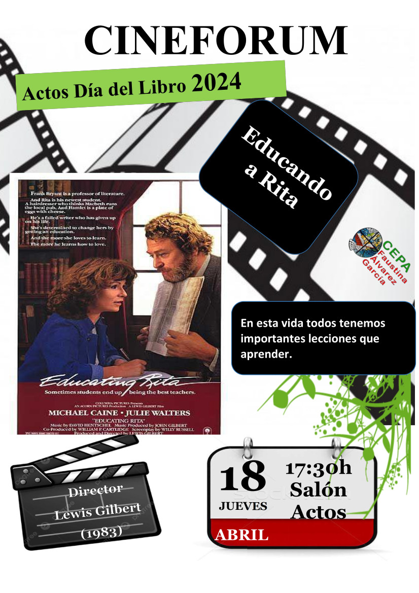 24 04 18 Cine fórum Educando a Rita
